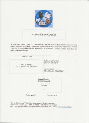 Attestation cotation doc